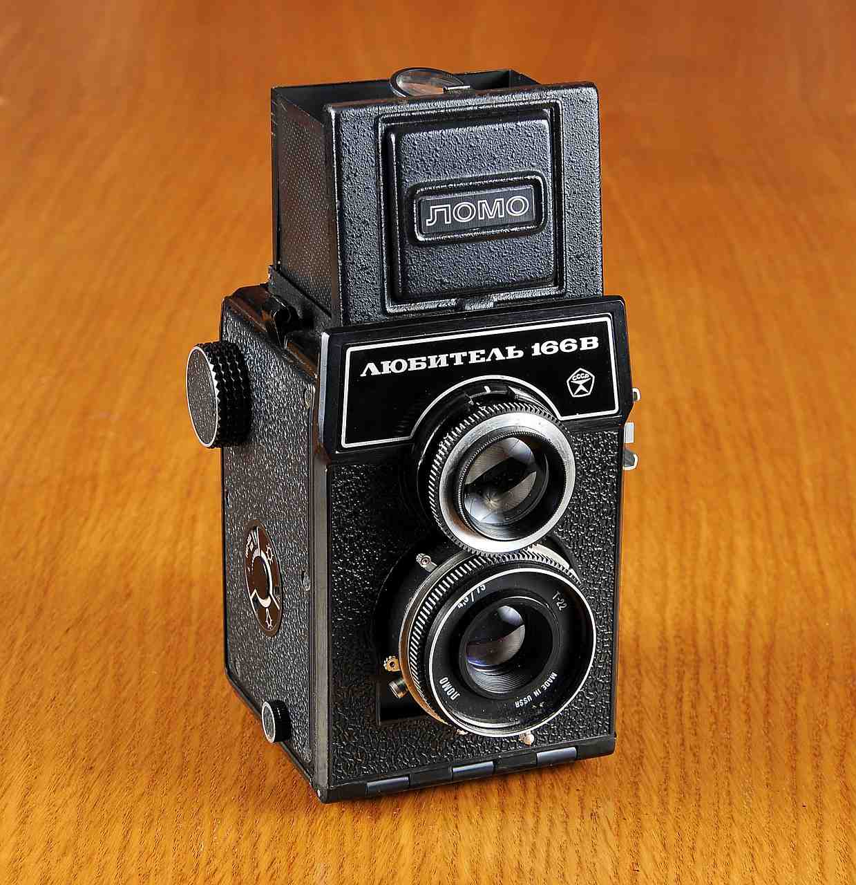 appareil photo, vieille caméra, lomo